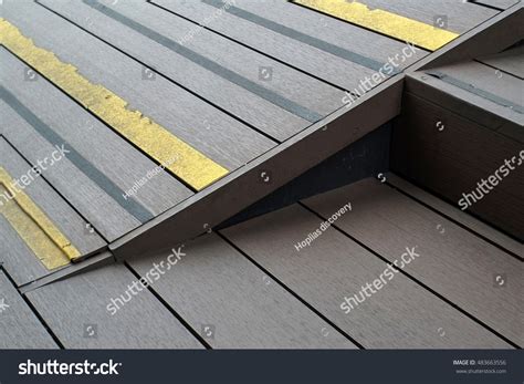 Artificial Wood Stair Ramps Disabled Using Stock Photo 483663556 ...