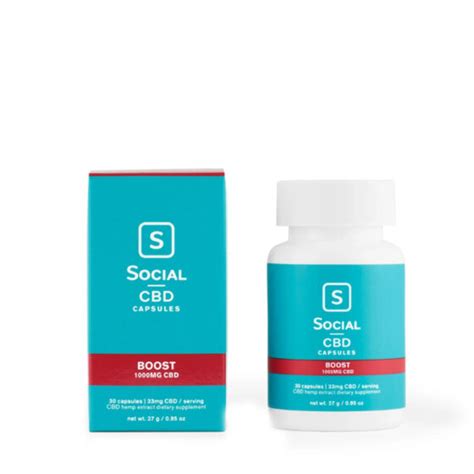 Social Cbd Cbd Capsules Boost Gel Caps 33mg