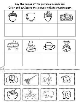 Rhyming Worksheets | Rhyming worksheet, Word work centers, Cvc words ...