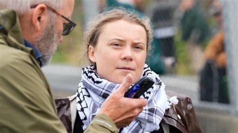 Greta Thunberg arrested at pro-Palestinian protest in Denmark