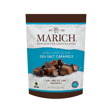 Dark Chocolate Sea Salt Caramels 35 Oz Marich® Confectionery