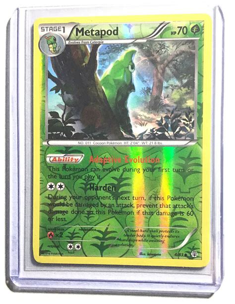 Metapod Xy Generations Reverse Holo Pokemon Card Nm Ebay