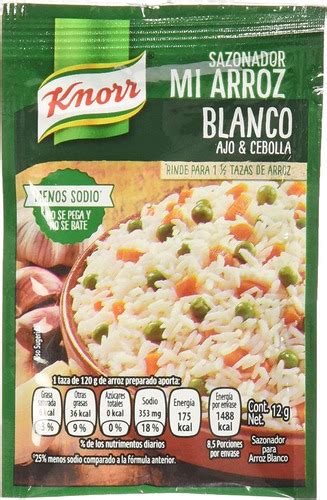 Knorr Mi Arroz Sazon Ajo Y Cebolla 12 Gramos MercadoLibre