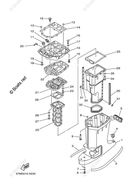 Yamaha Outboard 2000 Oem Parts Diagram For Upper Casing