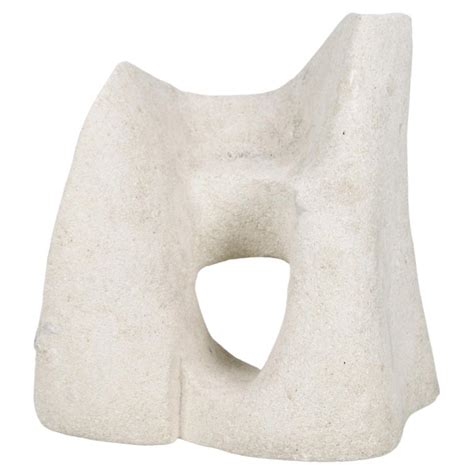 Carved Abstract Sculpture in Lightweight Concrete For Sale at 1stDibs