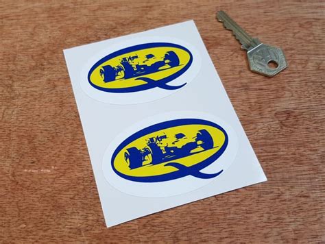 Duckhams Q Racing Car Oil Stickers 3 Pair