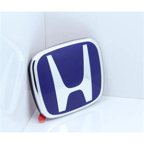 Honda Car Emblem Logo Blue Chrome Front Or Rear 1pc Shopee Malaysia