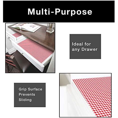 Smart Design Shelf Liner Adhesive 18 Inch X 20 Feet Drawer Cabinet Paper Kitchen Ruby