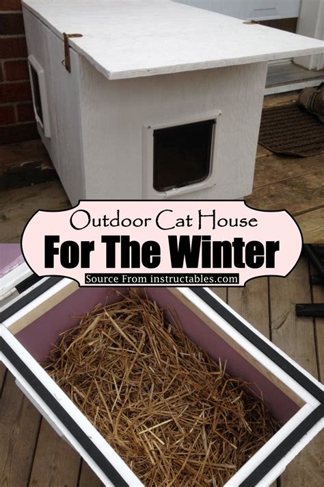 28 DIY Cat House Ideas For Winter - DIYsCraftsy