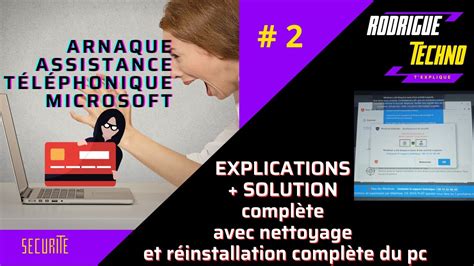 Arnaque au faux support téléphonique Microsoft explications et