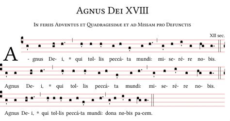 Missa Xviii In Feriis Adventus Et Quadragesimae Et Ad Missam Pro