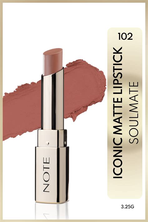 Note Cosmetics Iconic Matte Lipstick Kalıcı Mat Ruj 102 Soulmate nude