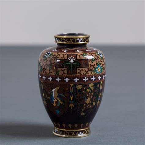 Japanese Cloisonné Enamel Vase By Inaba 1990s For Sale At 1stdibs Inaba Cloisonne