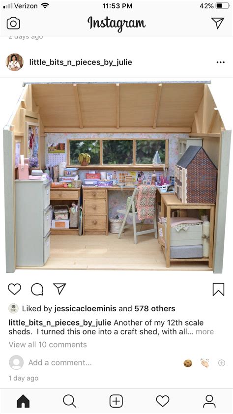 Pin By Lynn Estill On Dollhouse Ideas Craft Shed Shed Home Decor