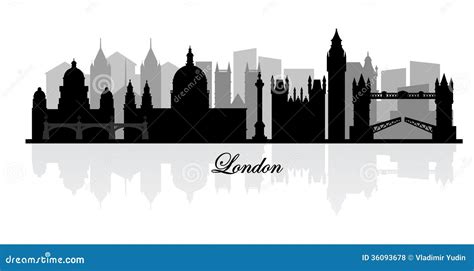 London Skyline Silhouette Simple