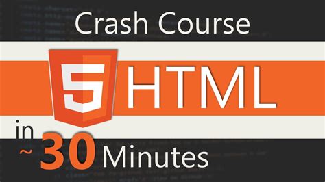 Html Crash Course In Minutes Youtube