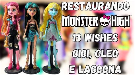 Restaurando bonecas Monster High da coleção 13 wishes desejos Gigi