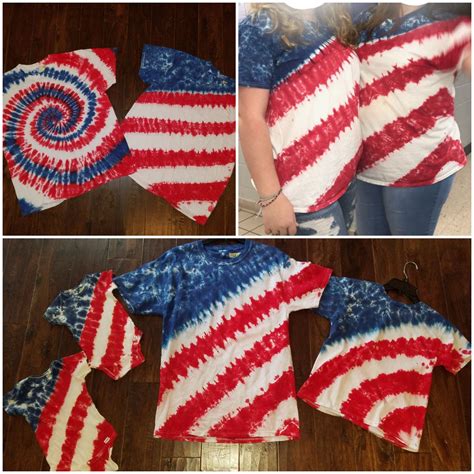 Patriotic Red White And Blue Tie Dye Shirts For Independence Day A