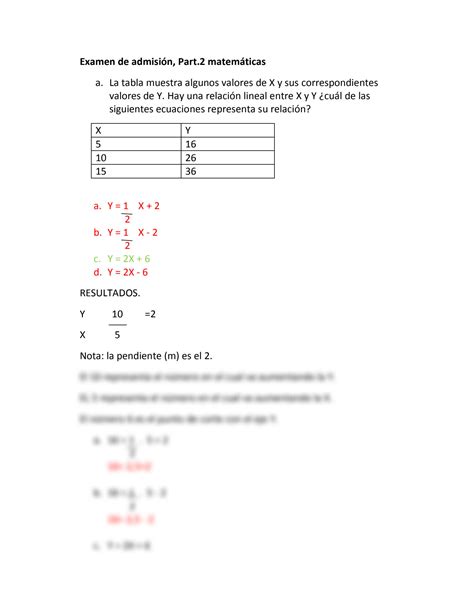 SOLUTION Examen De Admisi N Part 2 Matematicas Studypool