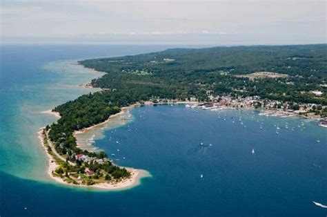 Harbor Springs Mi Harbor Springs Harbor Springs Michigan Aerial View