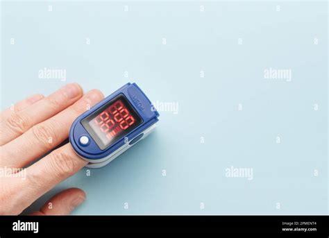 Pulse Oximeter Measuring Oxygen Saturation In Blood And Heart Rate