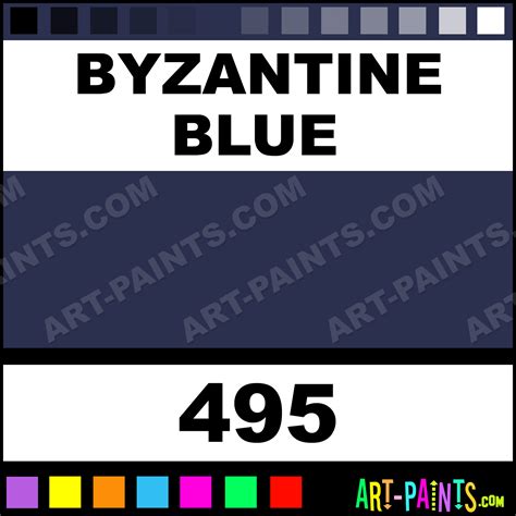 Byzantine Blue Schmincke Oil Paints 495 Byzantine Blue Paint