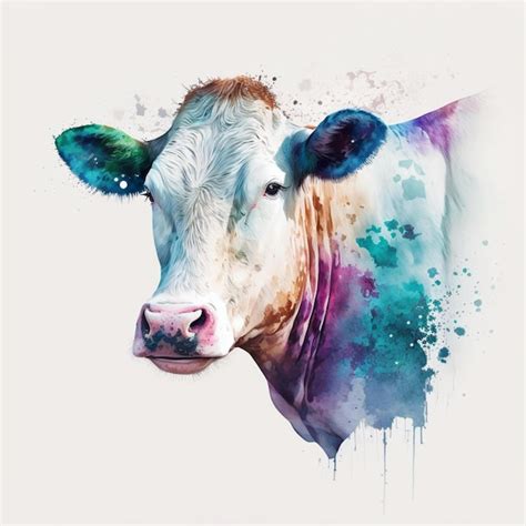 Premium Photo Abstract Watercolor Farm Animals