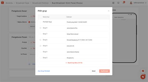 Membuat Chat Broadcast Untuk Promosi Pusat Edukasi Penjual Shopee