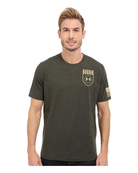 Under Armour Ua Freedom Eagle Short Sleeve Tee In Green For Men Lyst