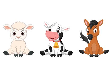 Cartoon Baby Farm Animals Bundle By tigatelu | TheHungryJPEG