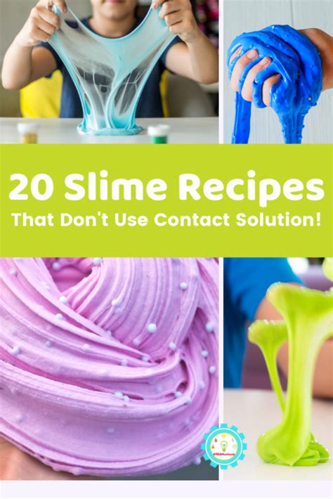 20 Easy To Make Slime Recipes Without Contact Solution