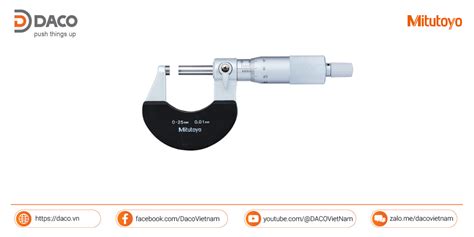 Micrometer Ratchet Stop Micromet cơ học Mitutoyo