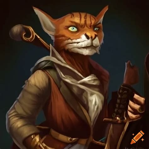 Character Art Of A Tabaxi Bard On Craiyon