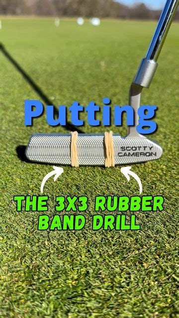 Neal York Pga On Instagram Golf 3x3 Rubber Band Putting Drill