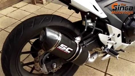 2014 Honda Cb500f Sc Project Exhaust Short Youtube