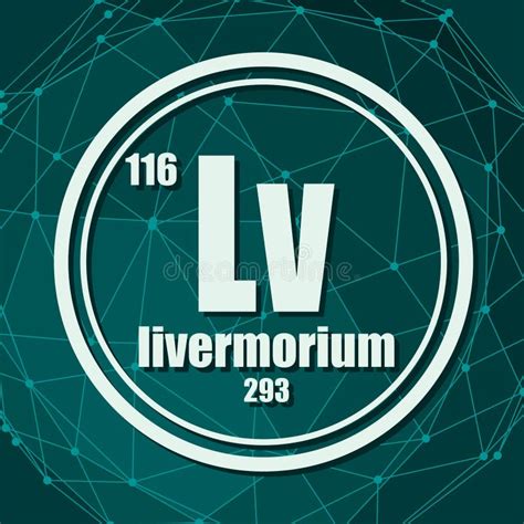 Elemento Qu Mico De Livermorium Ilustra O Do Vetor Ilustra O De