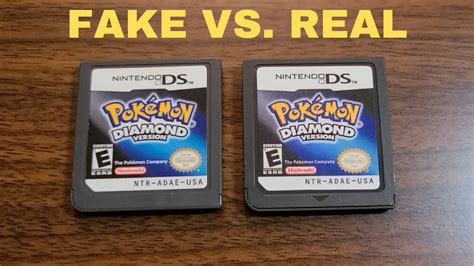 HOW TO KNOW REAL VS FAKE REPRODUCTION POKEMON DIAMOND PEARL GAME