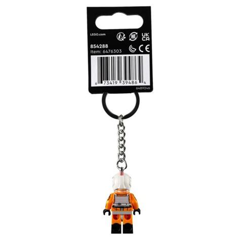 Lego Star Wars Luke Skywalker Pilot Minifigure Keychain Keyring 854288