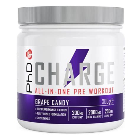 Phd Nutrition Charge Pre Workout 300 G Sherbert Lemon Goldfitness Cz