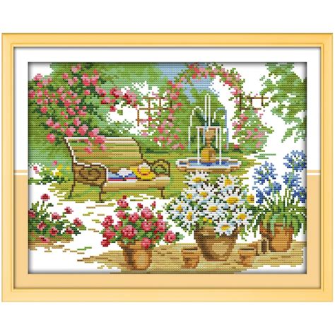 The Beautiful Garden Counted Cross Stitch 11ct 14ct Cross Stitch Sets