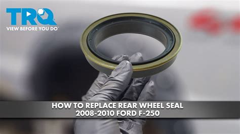 How To Replace Rear Wheel Seal Ford F Youtube