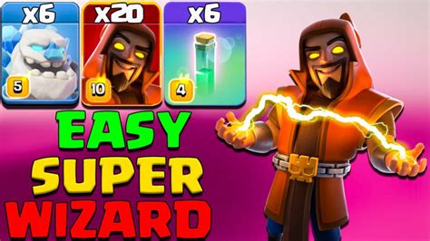 Clash Of Clans New Super Wizard Attack Strategy With Invisibility Spell ...