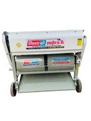 Mild Steel Semi Automatic Grain Cleaner Double Blower Single Phase