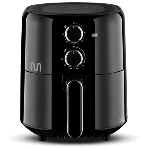 Fritadeira Elétrica Air Fryer Multilaser sem Óleo 3 5 Litros 220V Preto