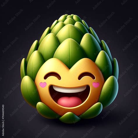 Emojis O Emoticonos Divertidos De Frutas Y Verduras Alimentación Sana