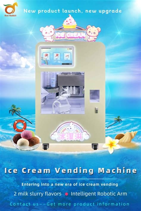 Hot Sale Automatic Ice Cream Vending Machine Best Commercial Ice Cream Maker For Shopping Malls