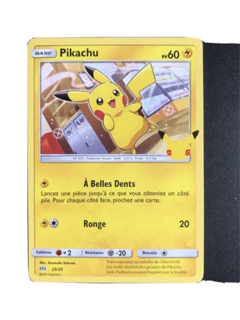 Carte Pok Mon Pikachu Non Holo Ans Mcdo Mcdonald S Macdo