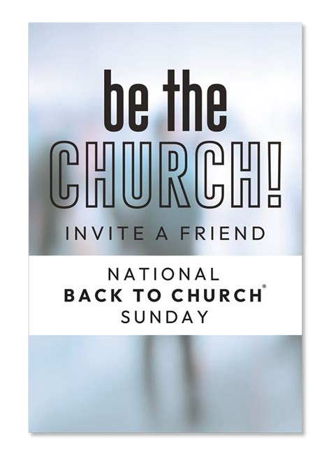 Back To Church Welcomes You Be The Church Invitation Station Rigid