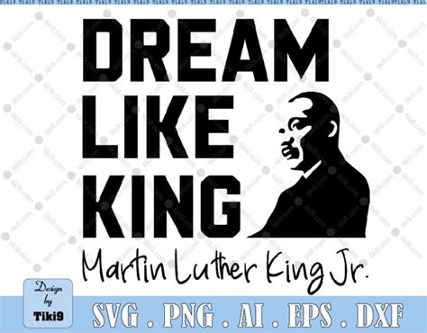 Dream Like King Svg Martin Luther King Jr Svg Black History Month Svg