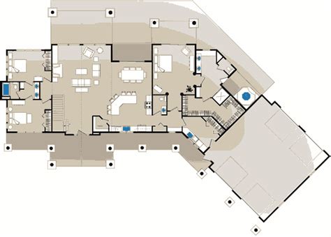 Dunn Ridge Log Home Floor Plan By Wisconsin Log Homes